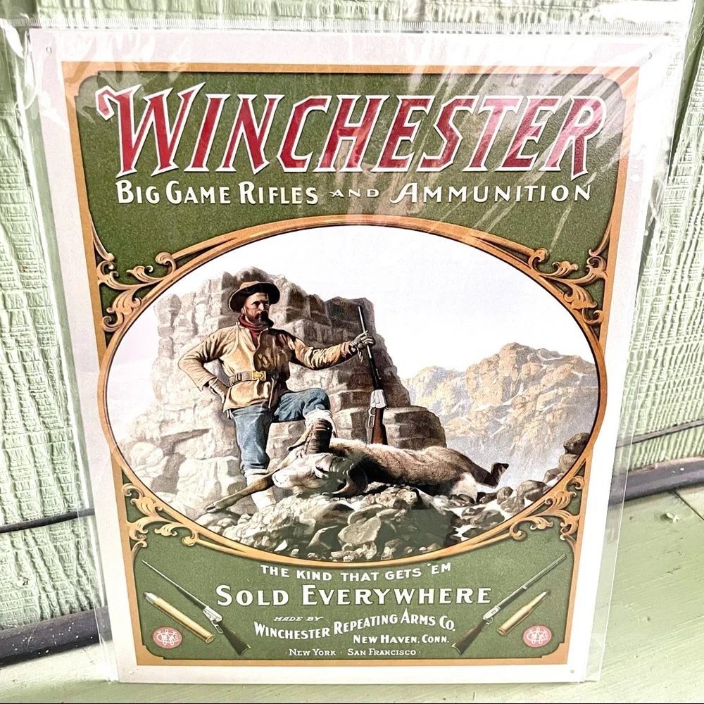 NEW Winchester Metal Sign